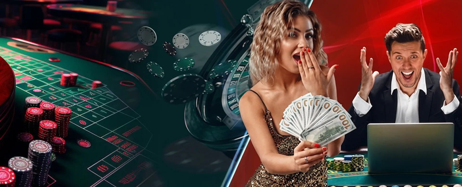 vip777 Casino homepage hero image with golden chips and slot machines